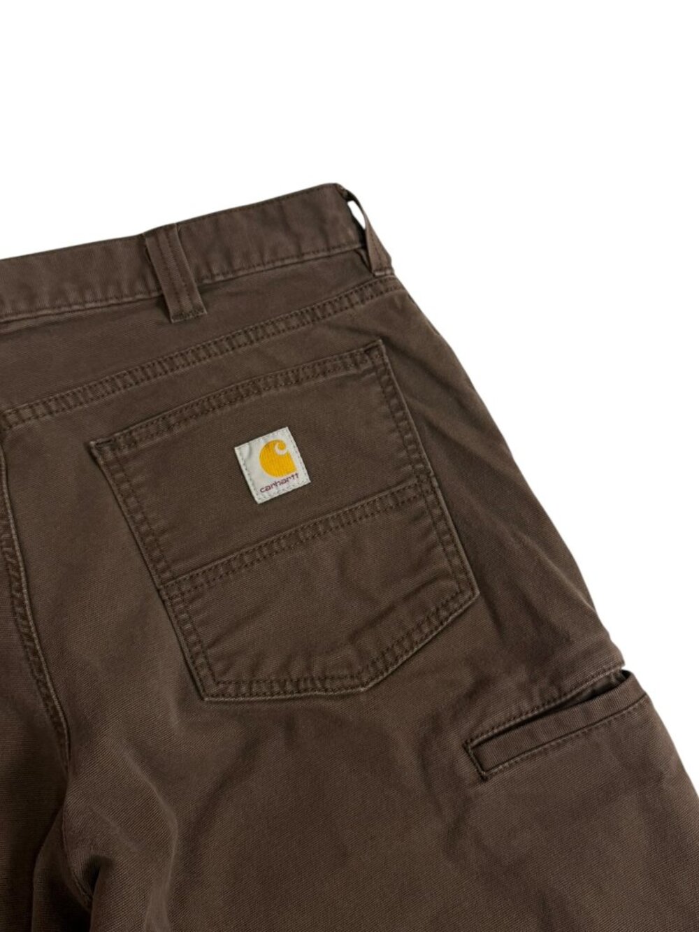 Carhartt Rugged Flex Canvas Work Pants Brown Relaxed Fit 34x30 - Picture 3 of 14